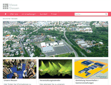 Tablet Screenshot of messe-giessen.de